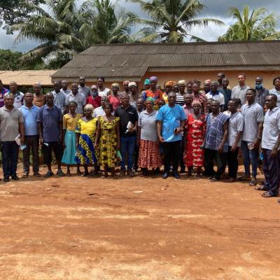 Group photograph with the Akatankye Franer group
